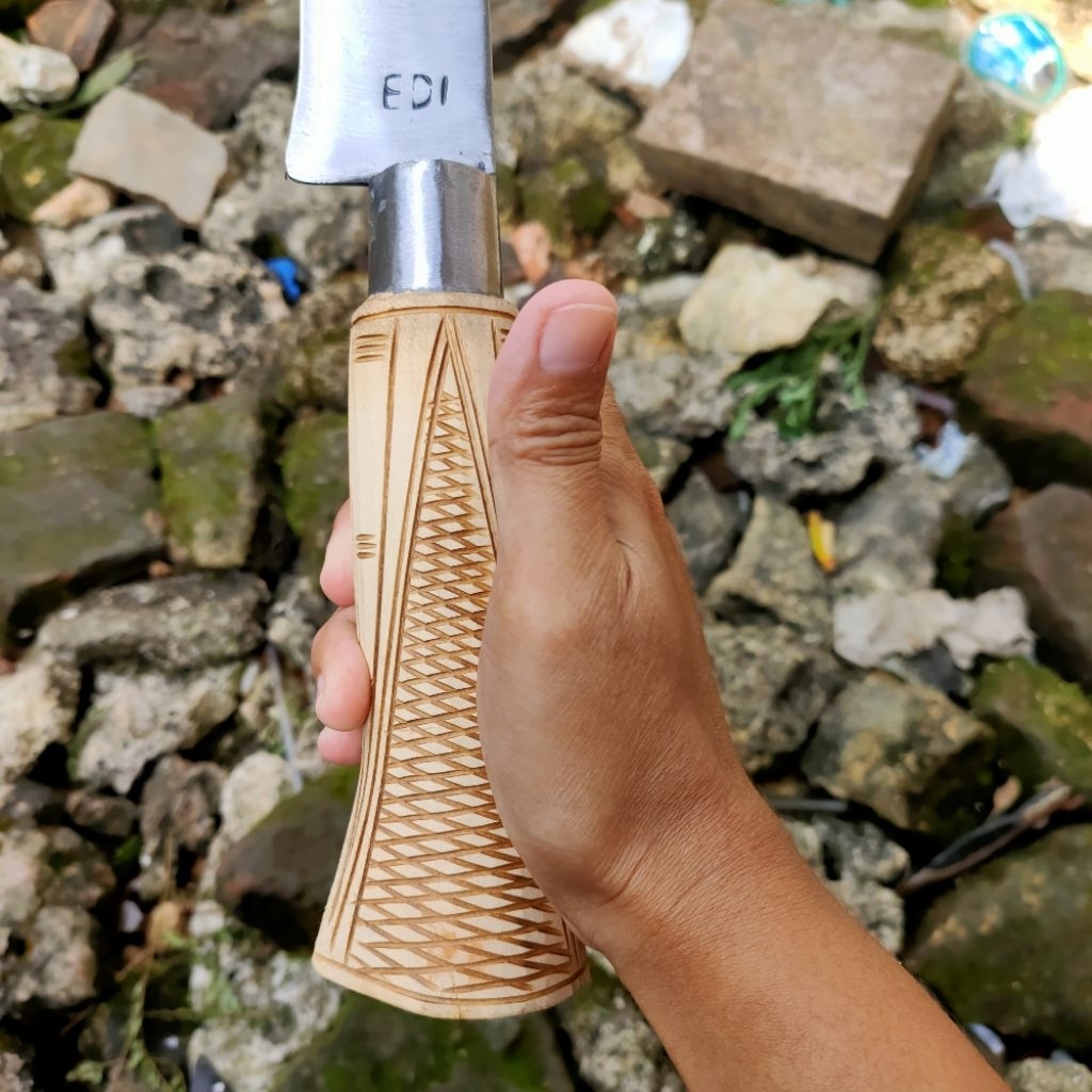 pisau golok kebun baja asli / alat perkebunan