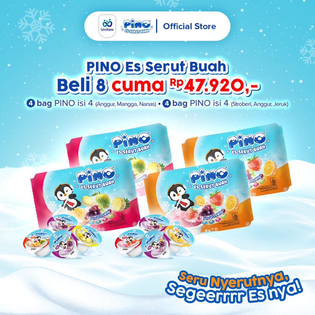 

Pino Paket 47 Ribu Dapet 8 Bag - Es Serut Buah