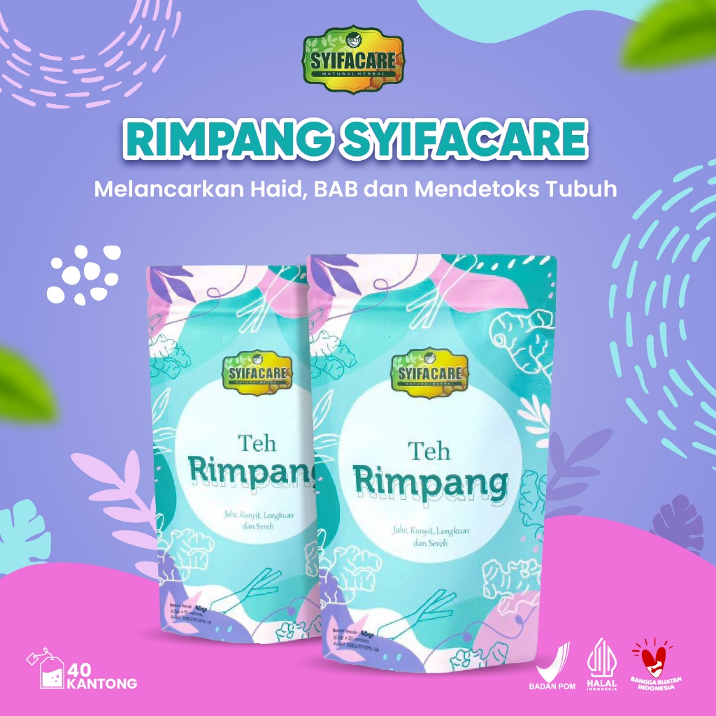 

Paket 2 Pack - Teh Rimpang Celup Syifacare Ramuan Rempah Rimpang Ala JSR