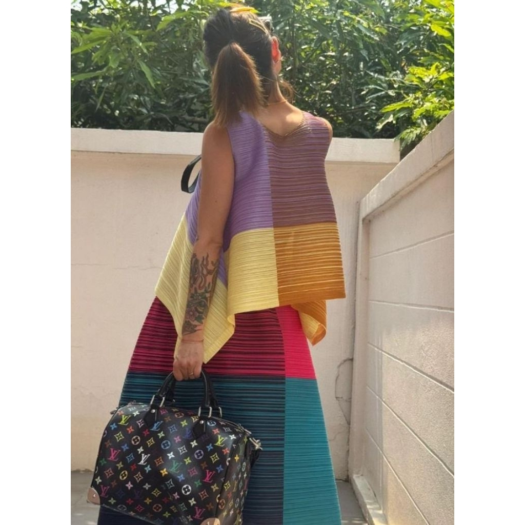 Tas Tangan Wanita Kulit Asli Canvas Monogram Multicolor Waterproof Spe Edy LV30-X TM BAND0ULlERE PRE