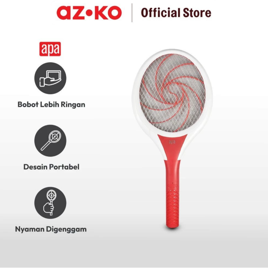 Krisbow Apa Raket Nyamuk Baterai AA - Merah