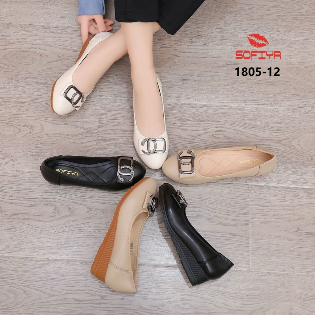 SOFIYA - 1805-12/14 - SEPATU KERJA WANITA - SEPATU WEDGES WANITA - ORIGINAL SOFIYA