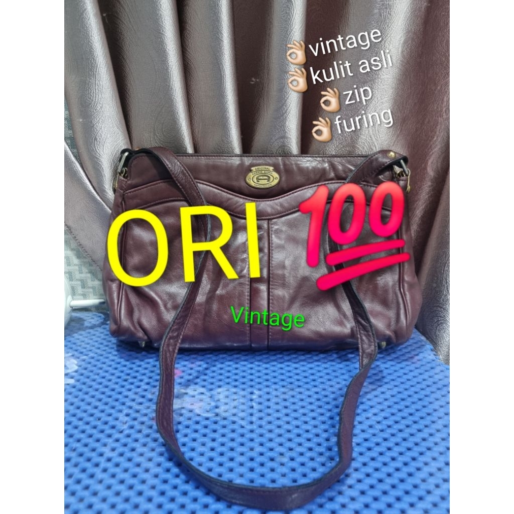 TAS VINTAGE AIGNER MAROON SLING