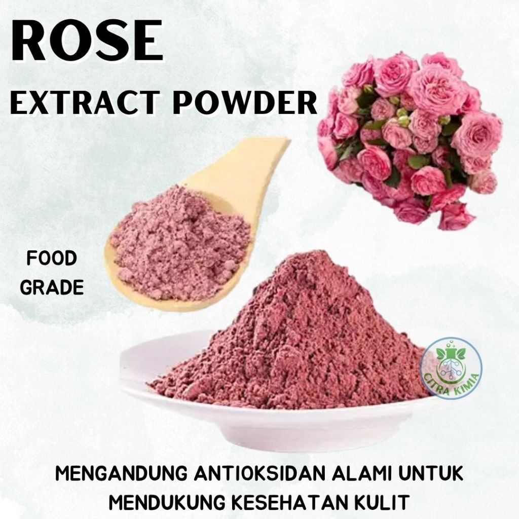 

Rose Extract Powder 25gr - Bubuk Ekstrak Mawar Alami Food Grade - Antioksidan Tinggi Dukung Kesehatan Kulit