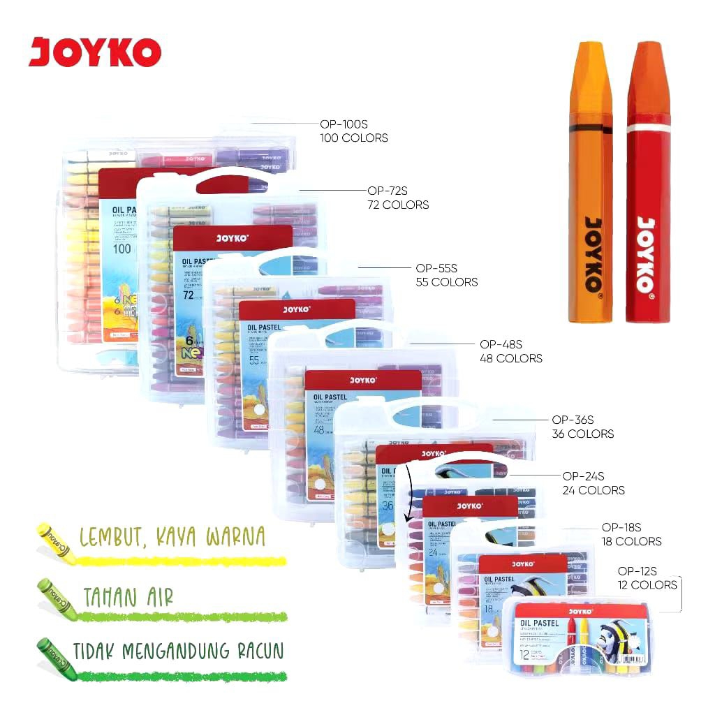 

Crayon / Krayon Minyak Oil Pastel Joyko