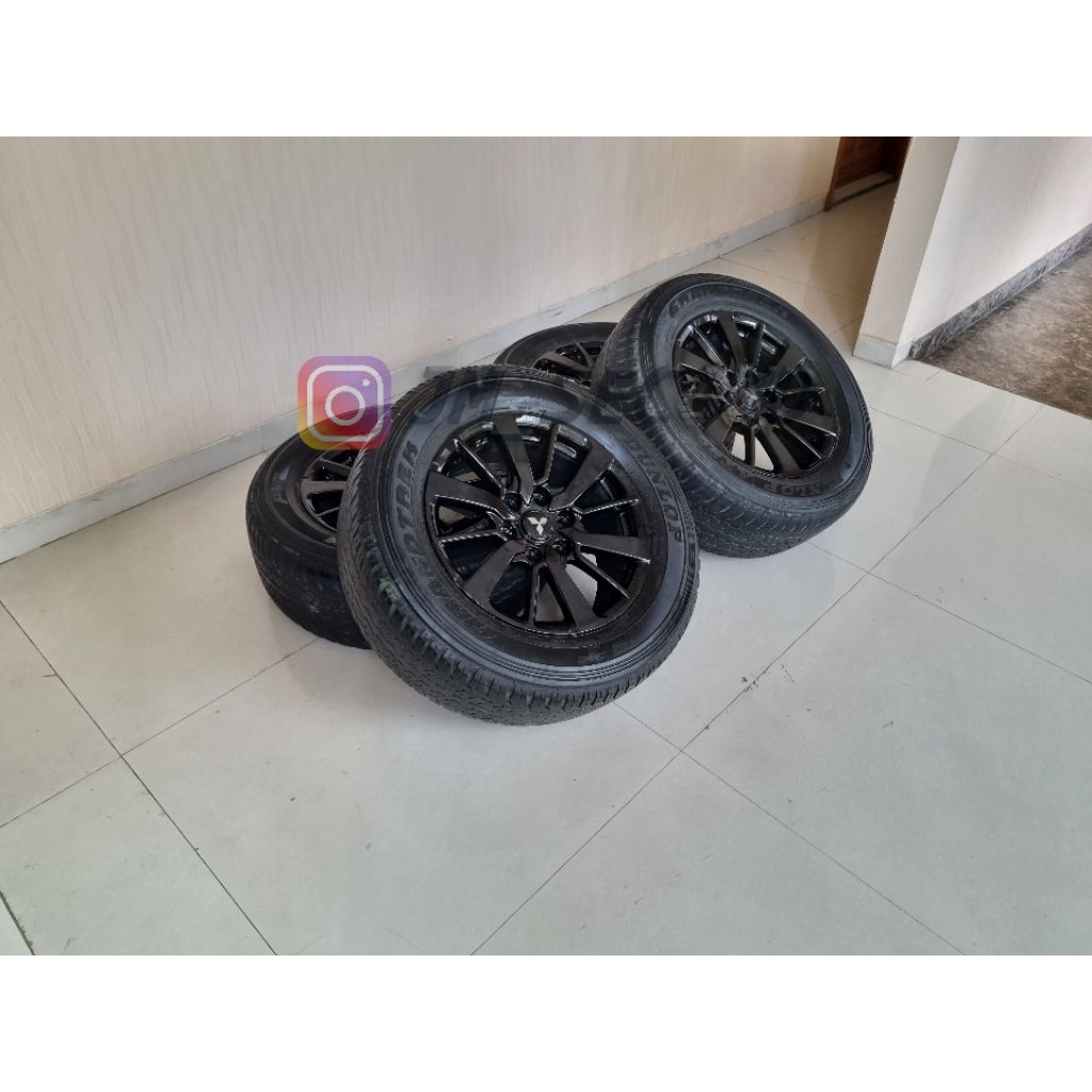 Velg Oem Pajero Sport r18 Ban Dunlop 265/60/18 cck All New Dakar Rockford Strada Triton Black Editio