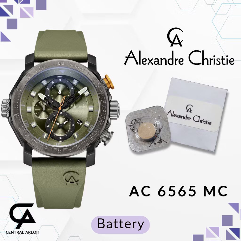 Baterai Jam Tangan Alexandre Christie 6565 MC Original