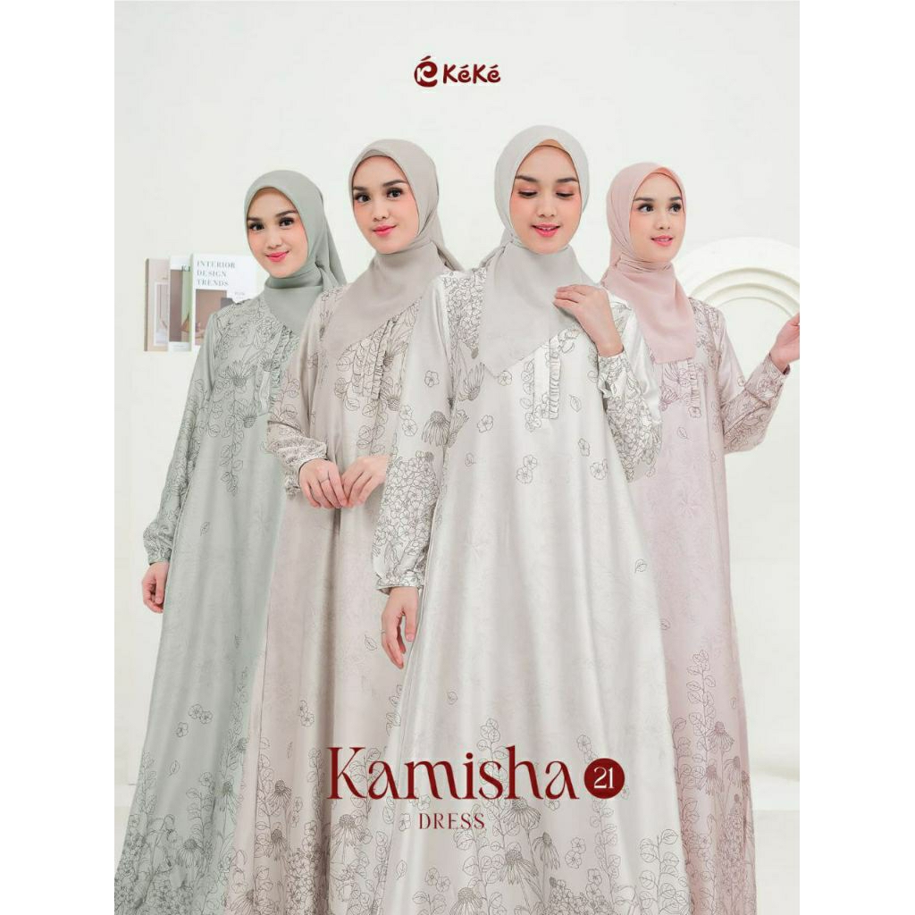 KEKE GAMIS KAMISHA 21 DRESS / GAMIS DEWASA TERBARU KEKE
