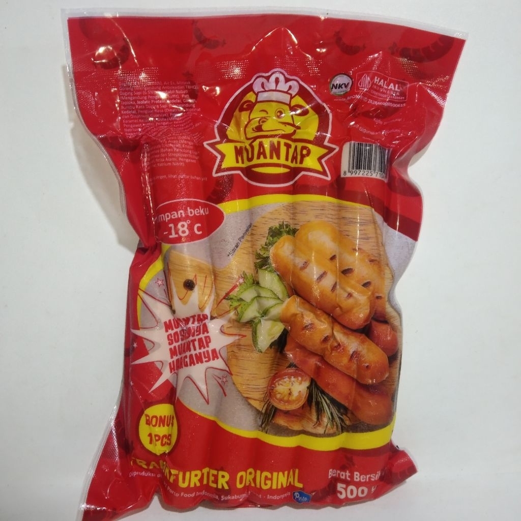 

Mantap Sosis Sapi Bakar isi 11 pcs 500gr