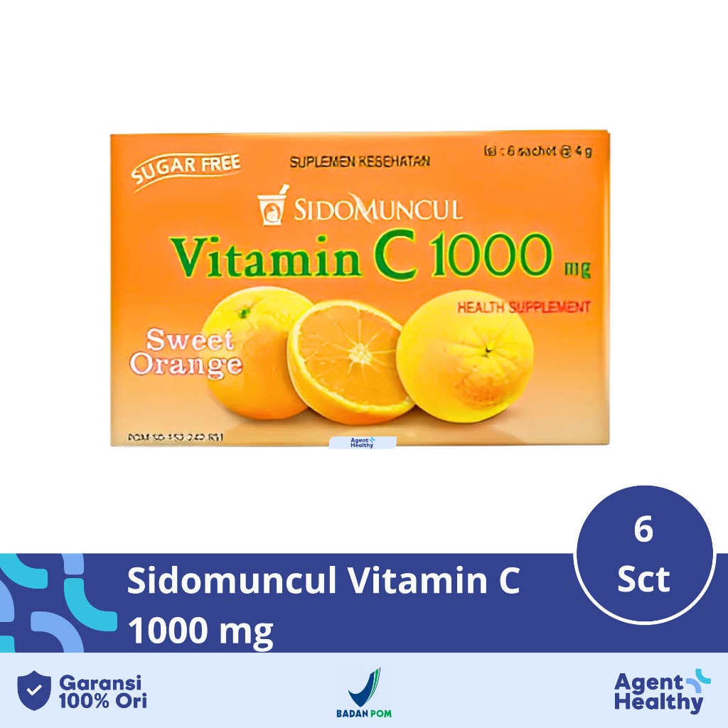 

Sidomuncul Vitamin C isi 6 Sachet - Jaga Daya Tahan Tubuh