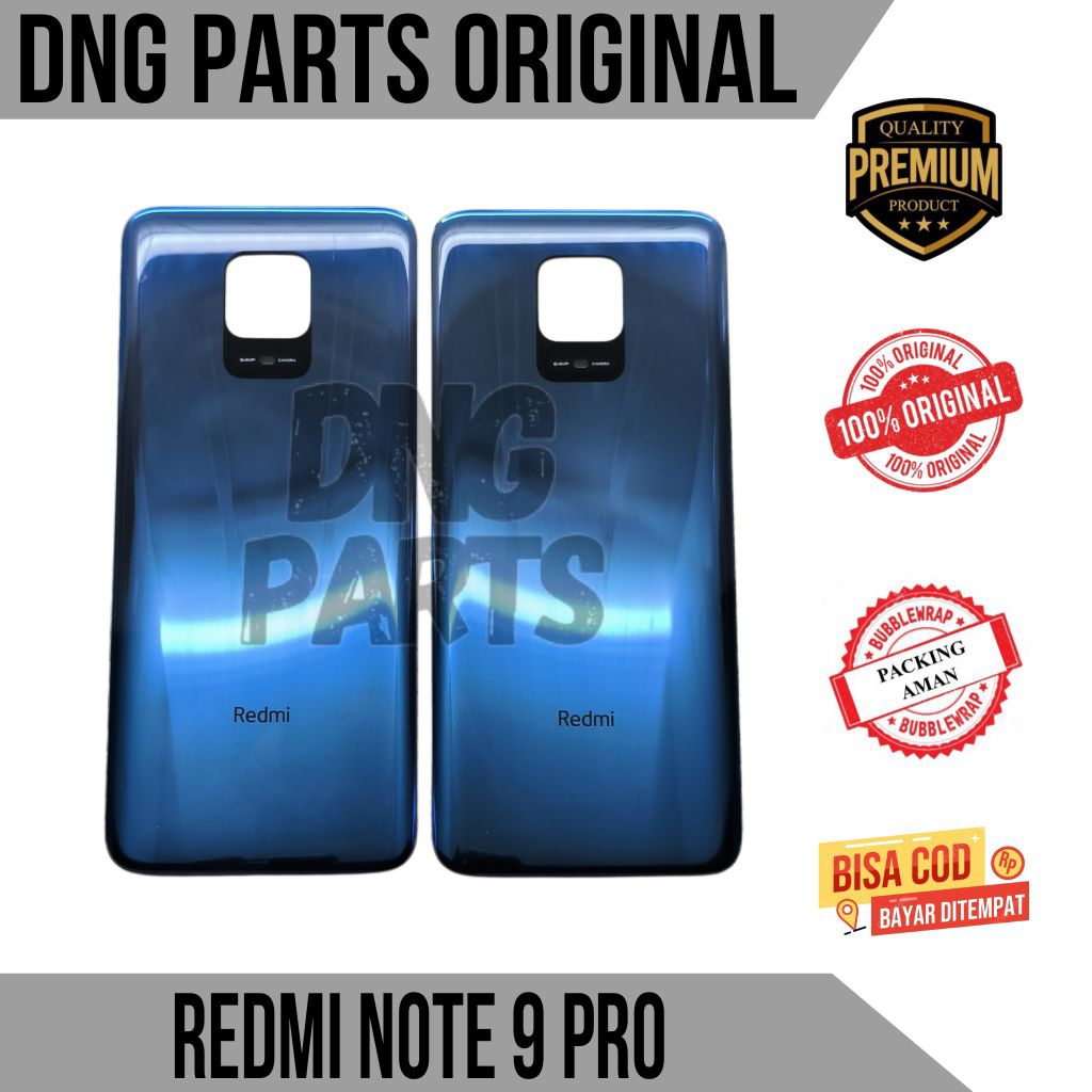 BACKDOOR CASING COVER TUTUP BELAKANG XIAOMI REDMI NOTE 9 PRO ORIGINAL ASLI COPOTAN