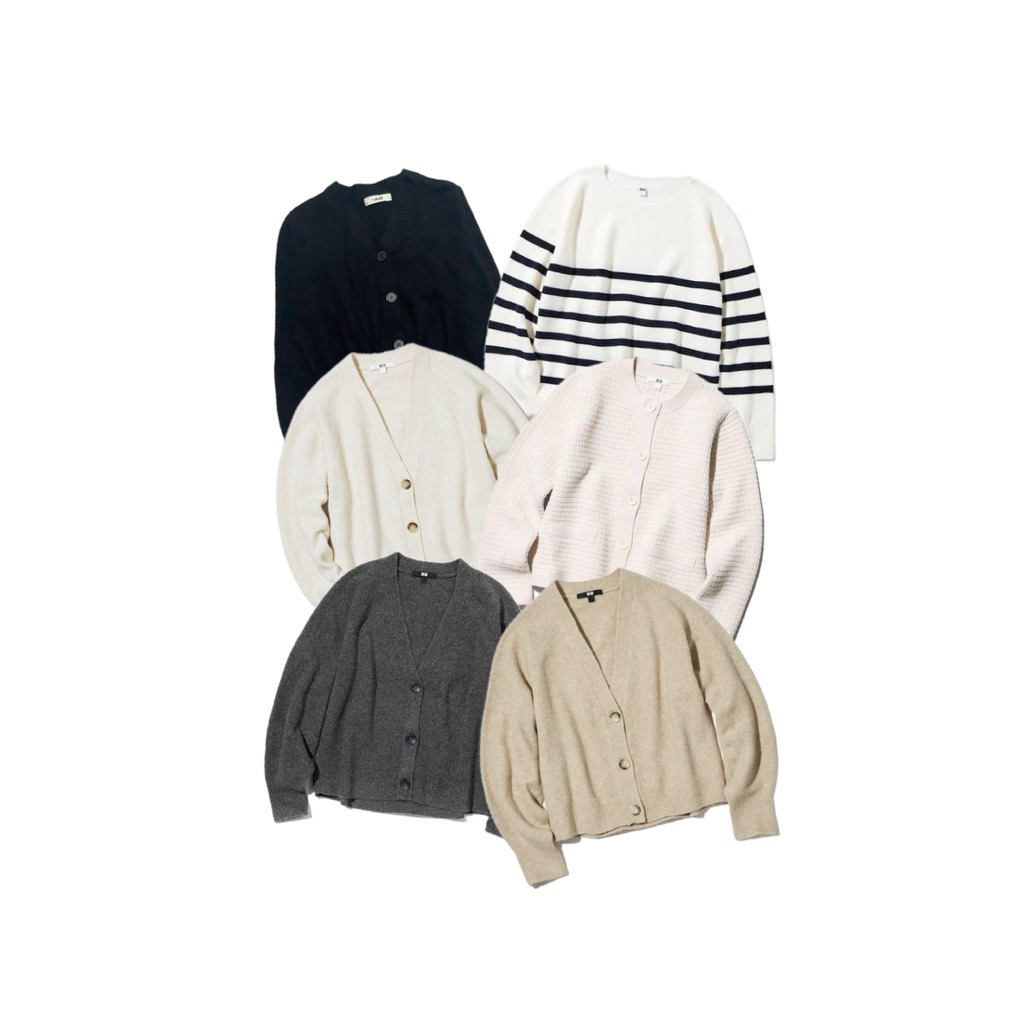 CARDIGAN UNIQLO, H&M, The AtG