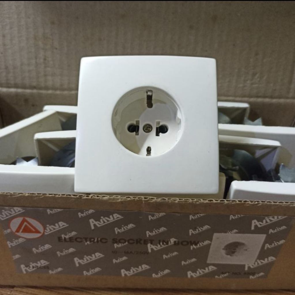 STOP KONTAK TANAM TEMBAK | ELECTRIC SOCKET IN BOX | 250V ~ 16A | STOP KONTAK SNI
