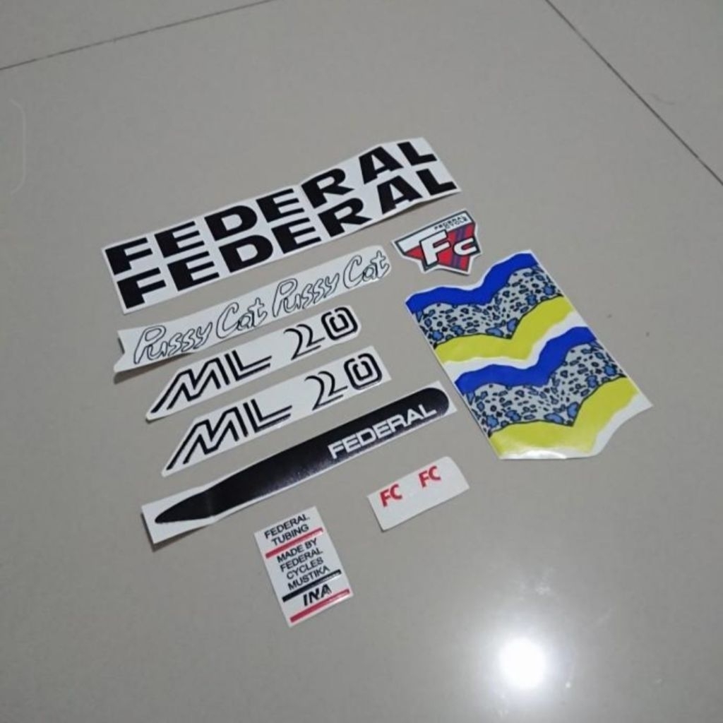 Decal Sepeda Federal Lady Pussy Cat ML20 Stiker Sticker ML 20