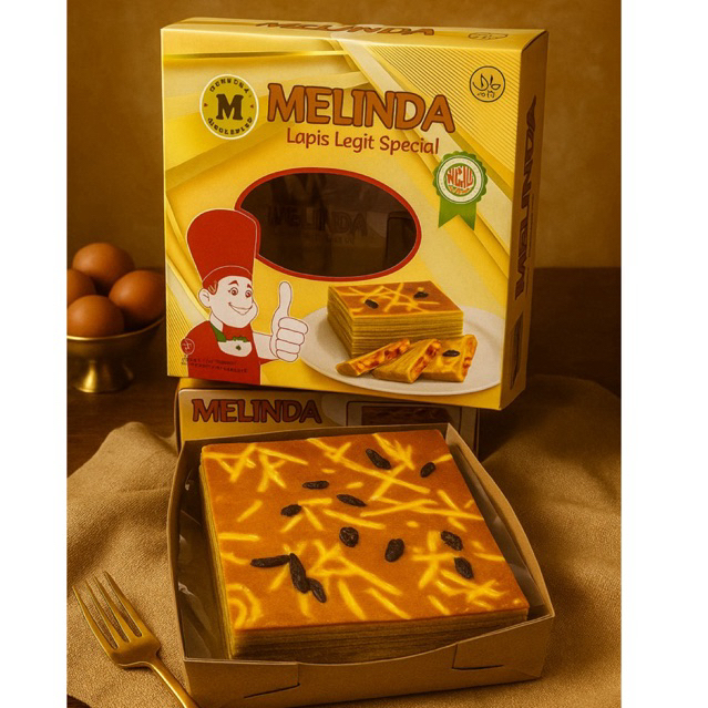 

lapis legit spesial butter kismis melinda 17x17cm 800gram fresh from oven