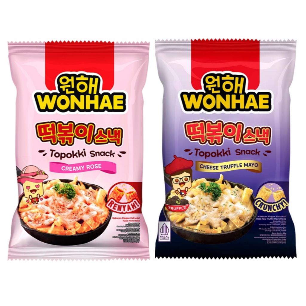 

WONHAE Topokki Snack Creamy Rose keju truffle mayo