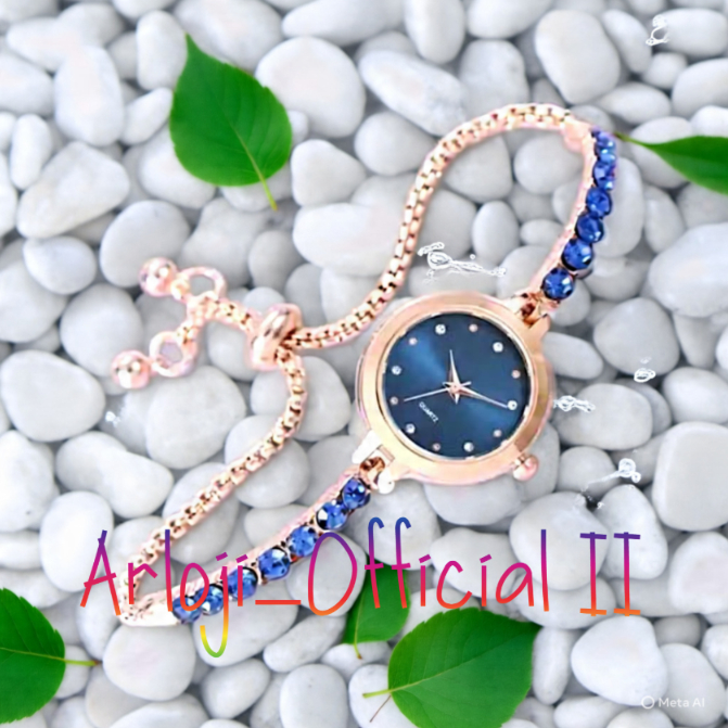 Jam Tangan Wanita Gelang Serut Korean Style