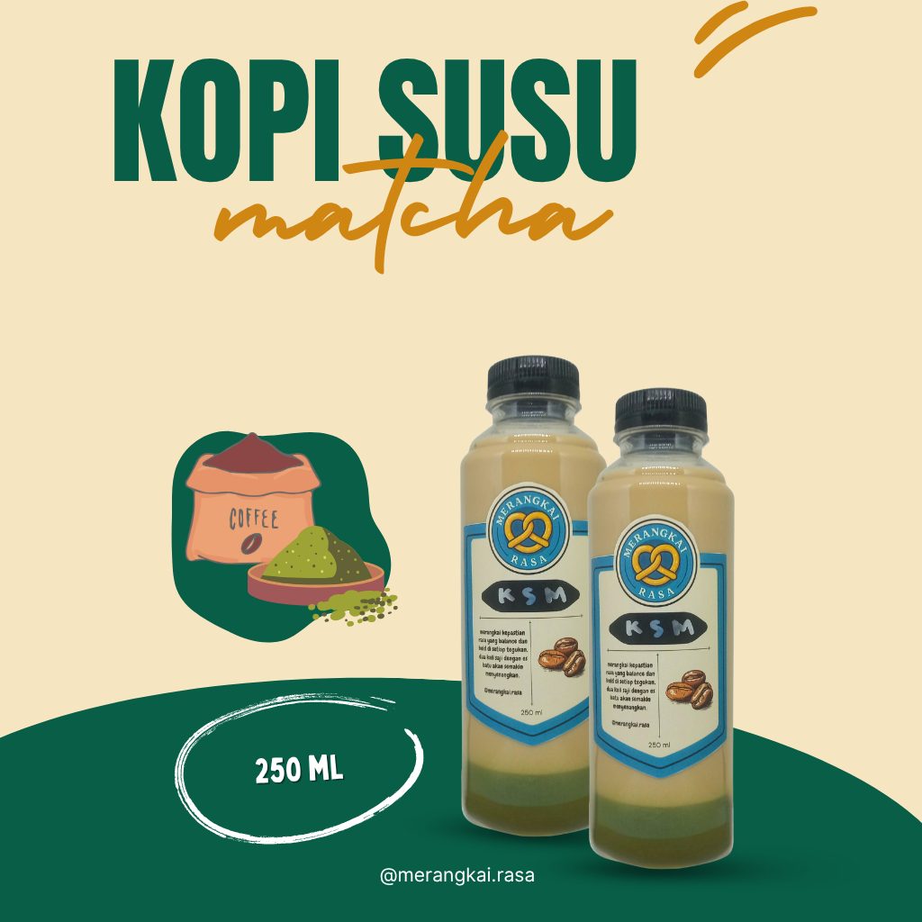 

Kopi Susu Matcha Latte - Perpaduan Arabika Robusta & Pure Matcha Powder Segar