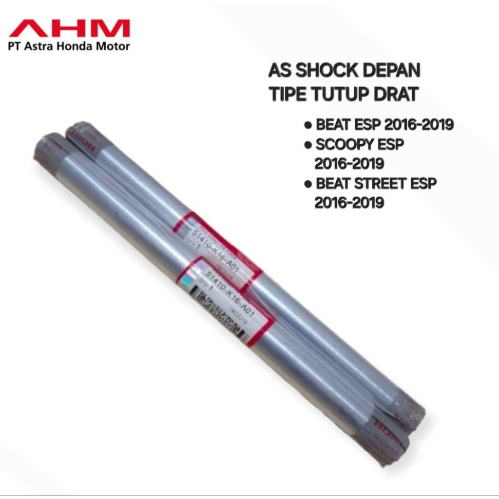 AS SHOCK DEPAN PIPA SHOCK K16 TIPE TUTUP DRAT BEAT ESP 2016-2019 SCOOPY ESP 2016-2019 BEAT STREET ES