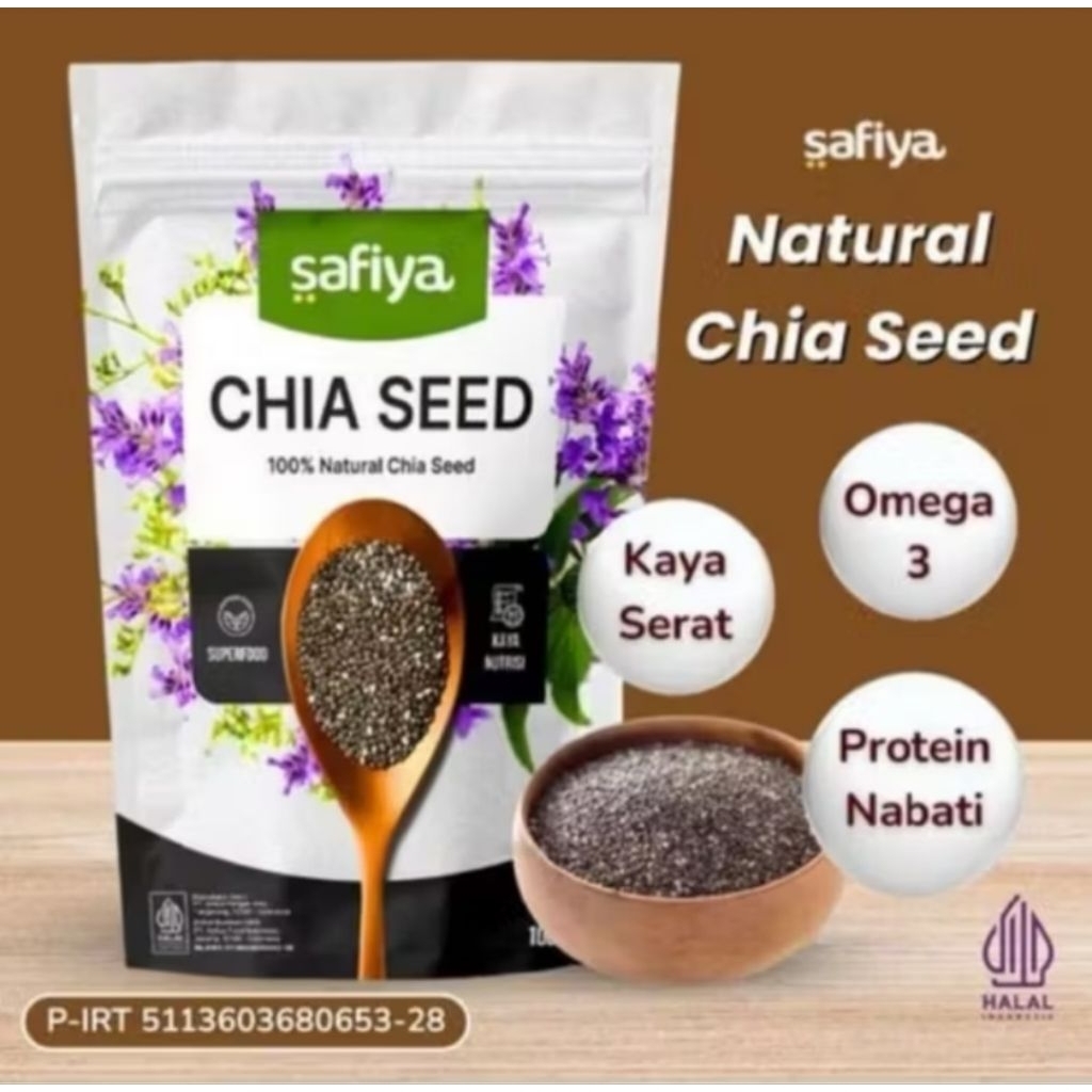

CHIA SEED ORGANIK 250 GR BY SAFIYA || 100% NATURAL CHIA SEED