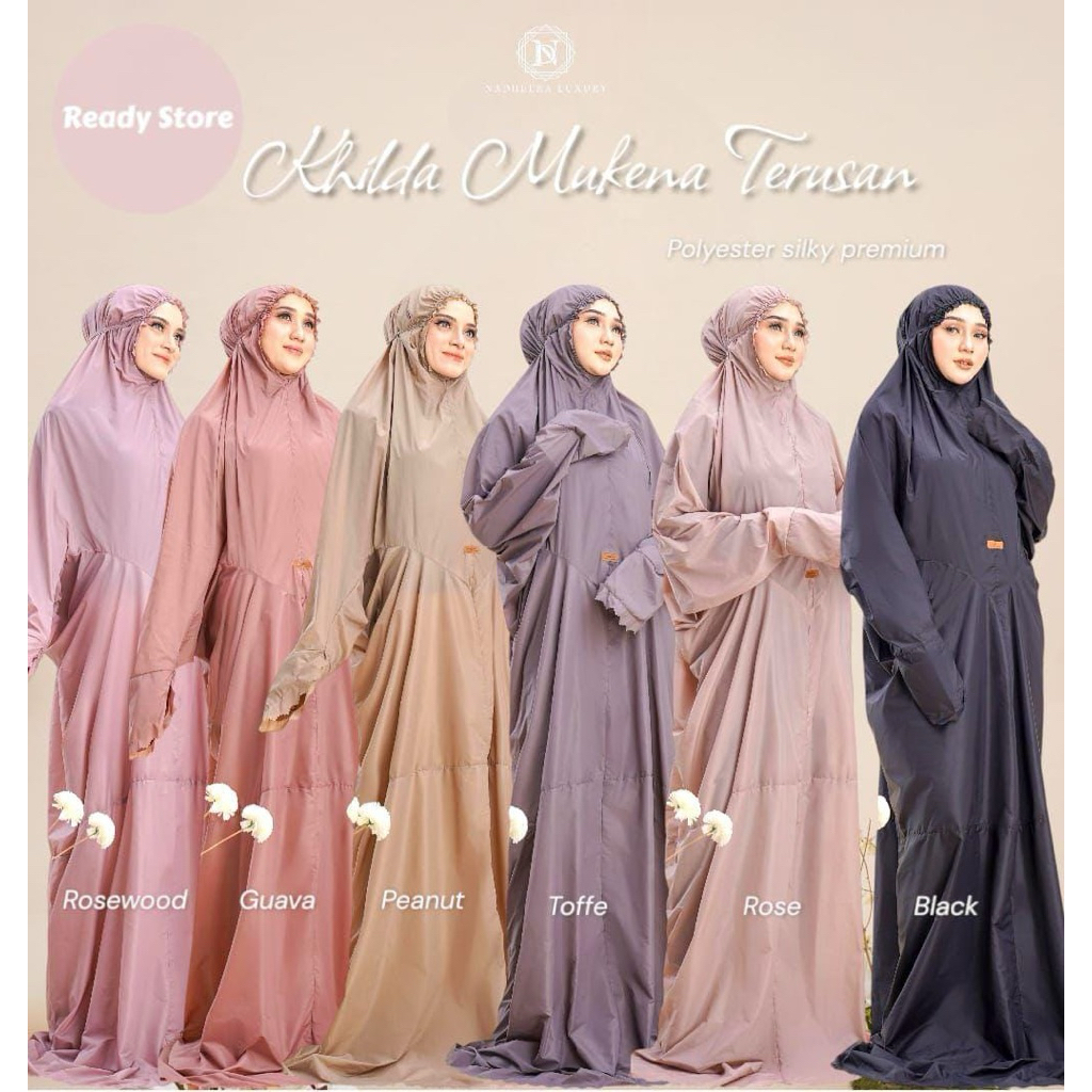 Khilda mukena terusan Nadheera Luxury