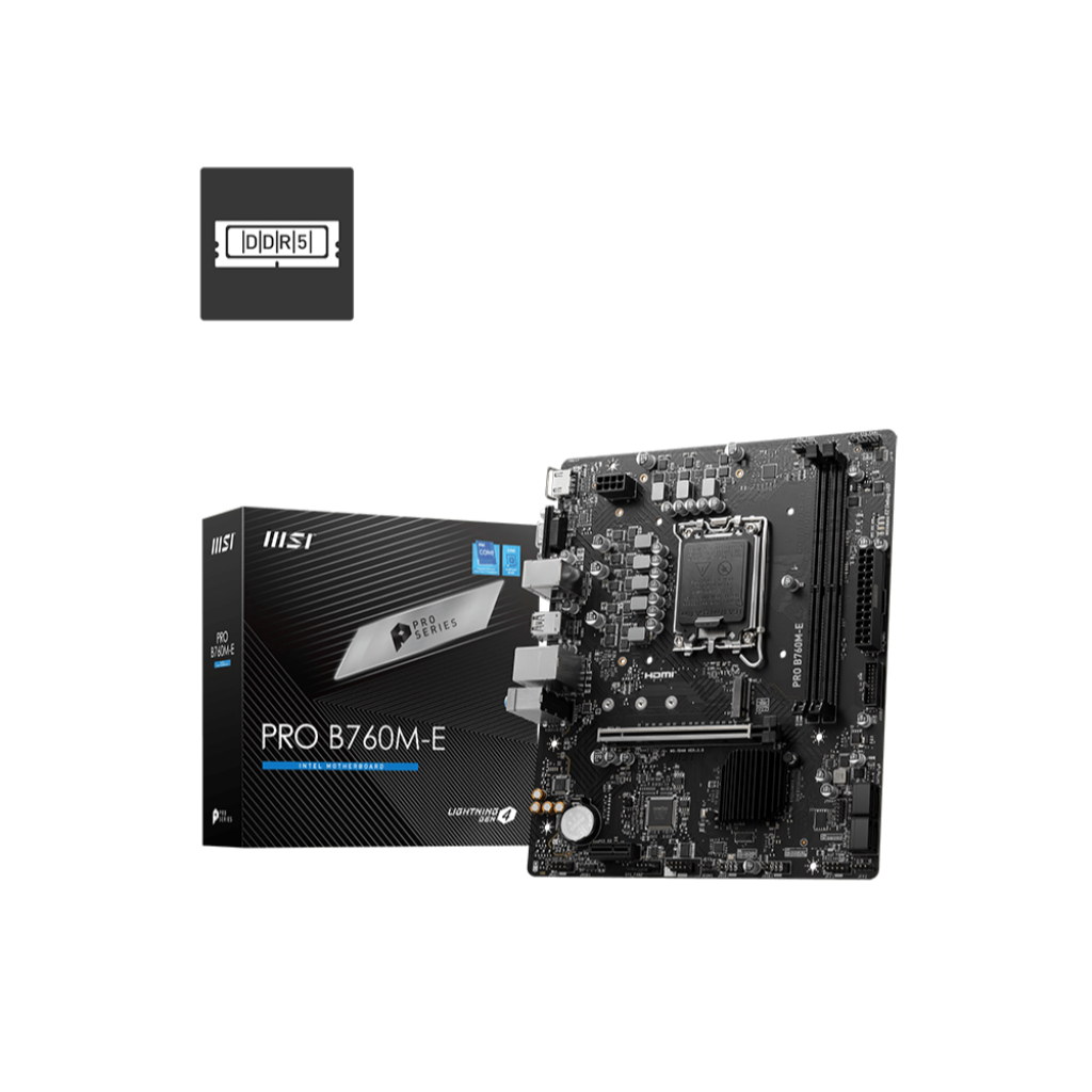 MSI Pro B760M-E DDR5 Motherboard DDR5