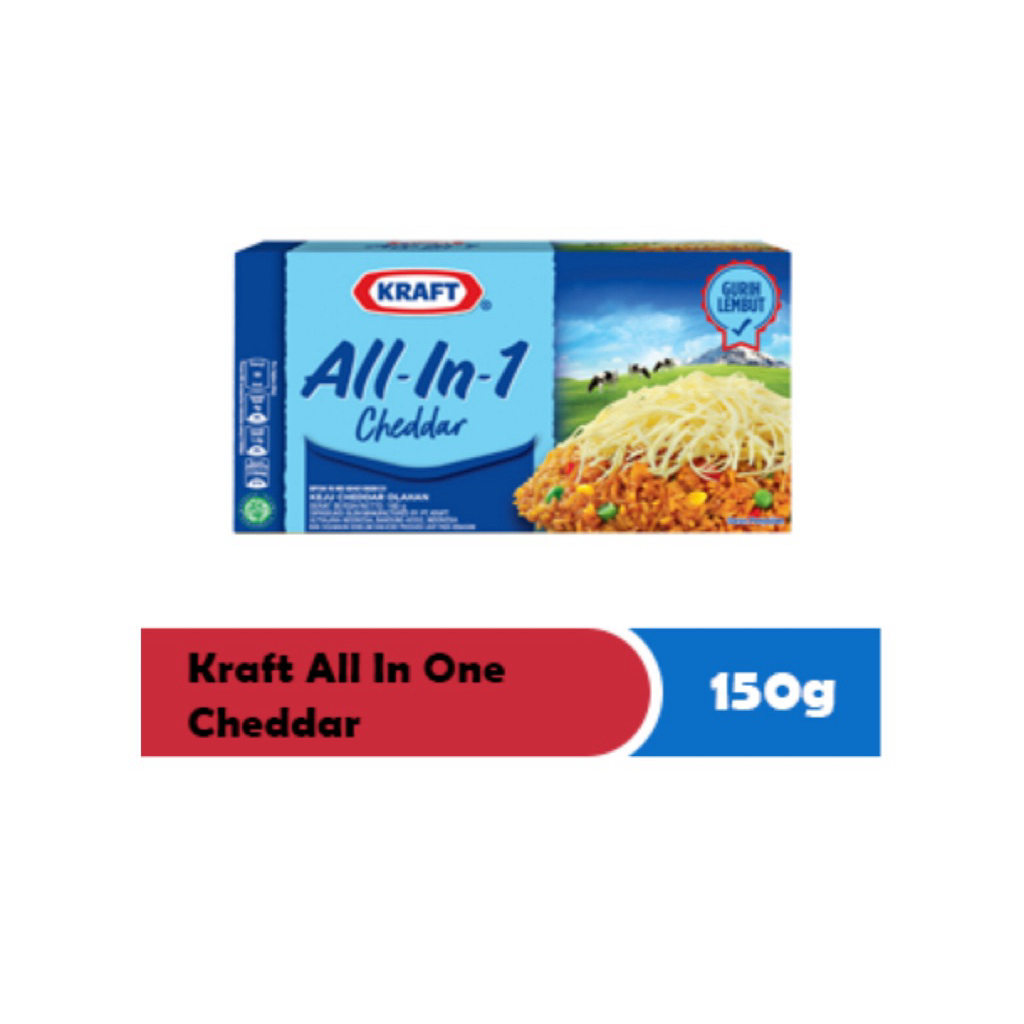 

KRAFT All In One Cheddar 150g – Gurih, Lembut, dan Serbaguna