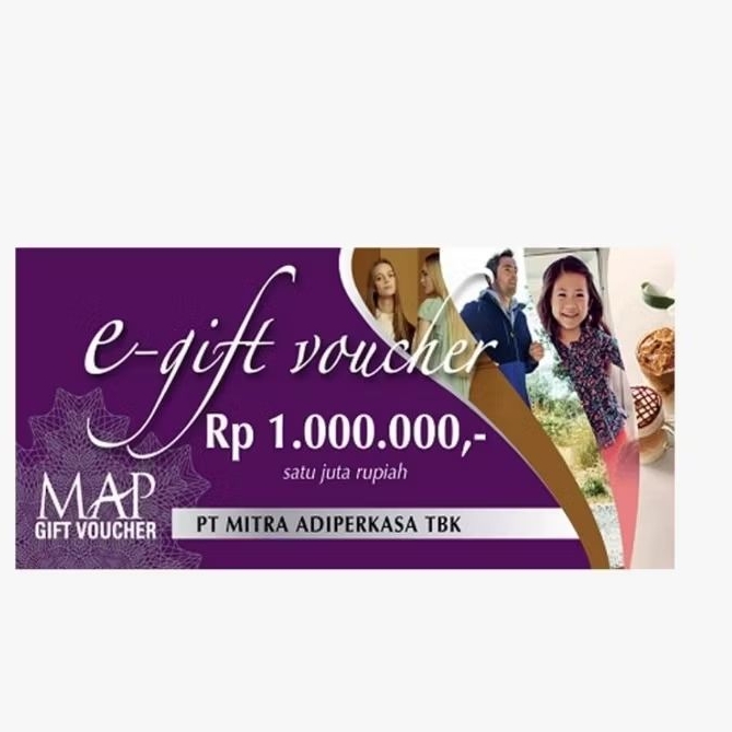 E-Gift Voucher Map Club 1.000.000