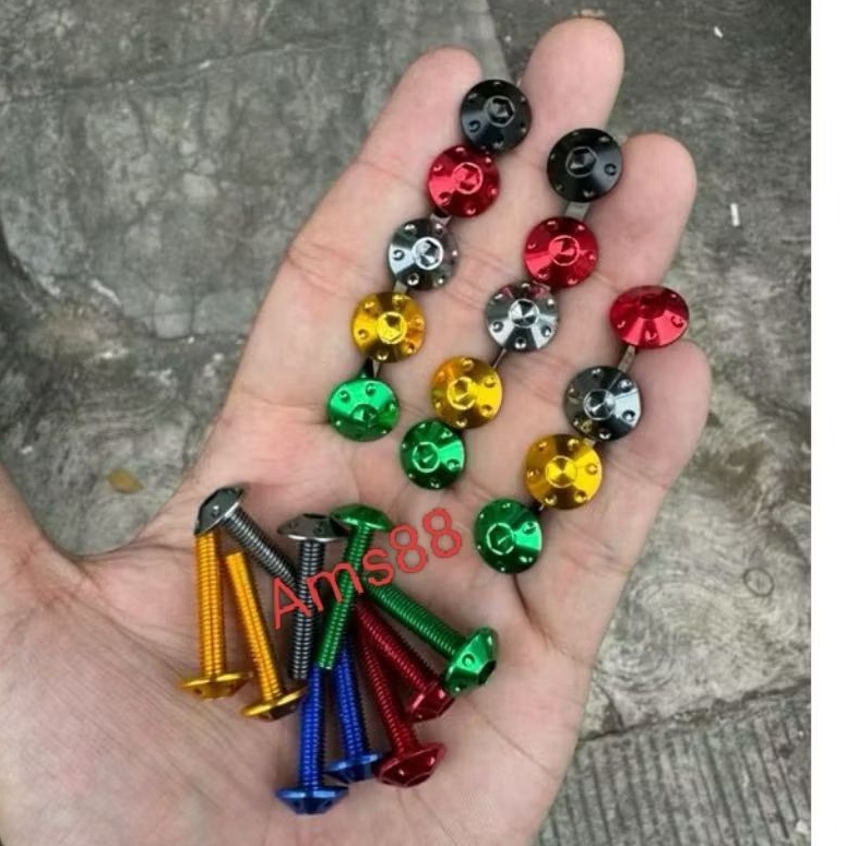 Promo Baut Pb Visor  Probolt Thailand Thailook untuk Visor Fu Vixion Ninja R RR Harga 4 Biji