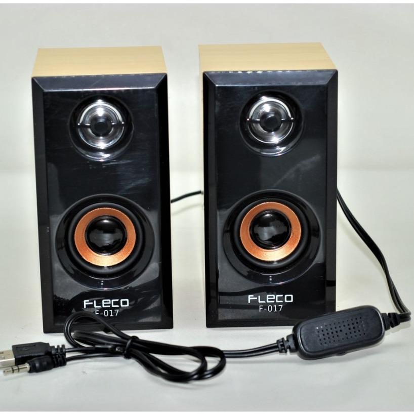 COD Speaker Komputer Fleco F-017 Audio PC - Speaker Aktif Portable TV/HP Bass Mantap