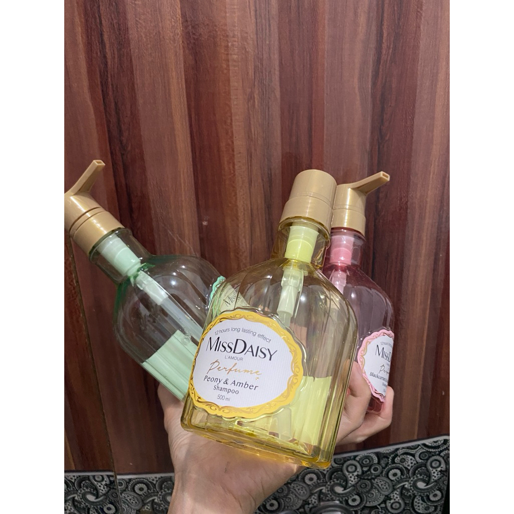 botol kosong miss daisy shampoo