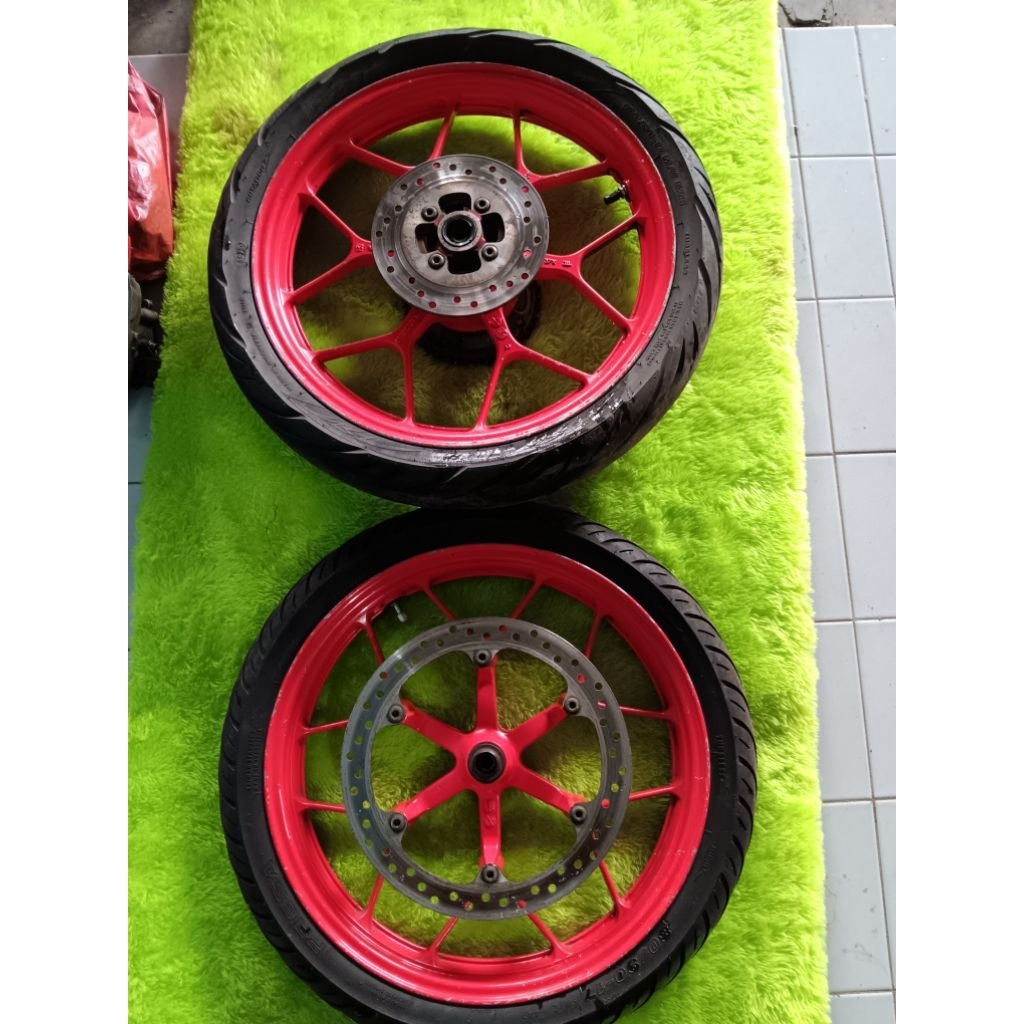 VELG / PELEK DEPAN BELAKANG SONIC 150R ORIGINAL COPOTAN
