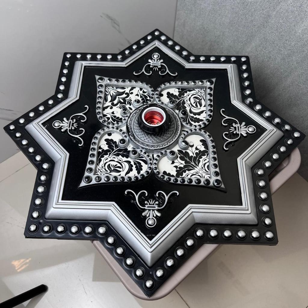 [ TERLARISS ] Fitting Hias Plafon Ornamen 45cm-Fitting Besar-Fitting Lampu Besar 45cm .