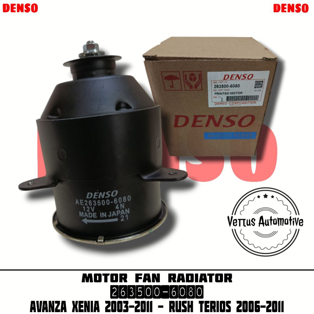 Motor Fan Radiator Avanza Xenia Rush Terios DENSO 263500-6080 - Motor Fan Radiator Avanza Xenia Orig