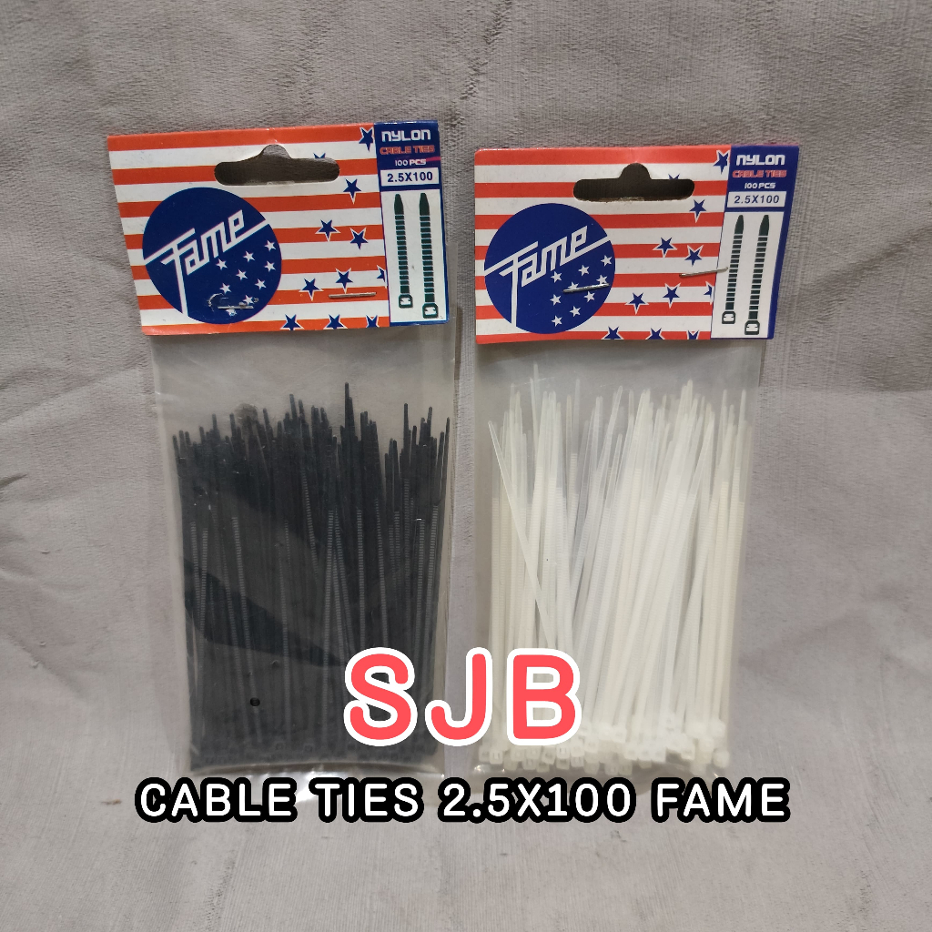 

CABLE TIES 10 CM - 30 CM FAME (HITAM/PUTIH)