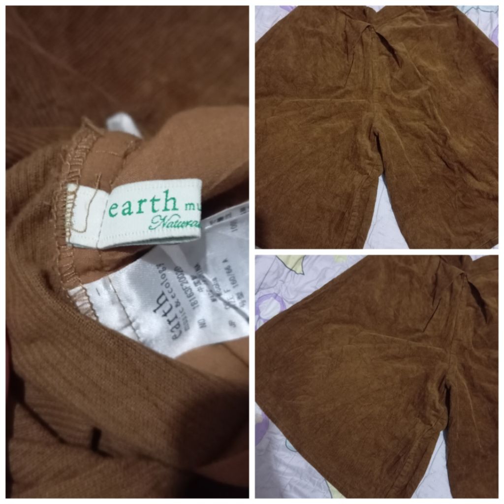 celana curduroy baggy / baggy jeans / earth music ecology