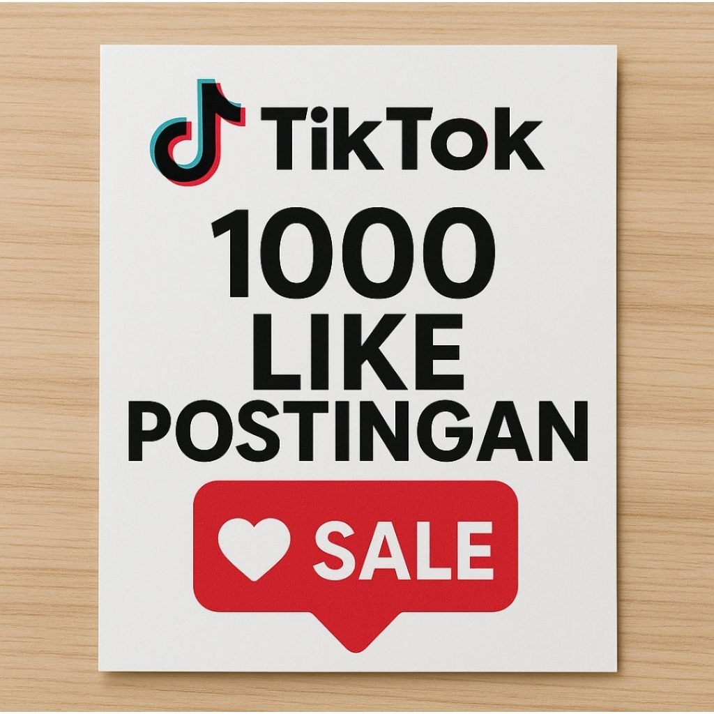 Paket Like Tiktok permanen Tercepat murah