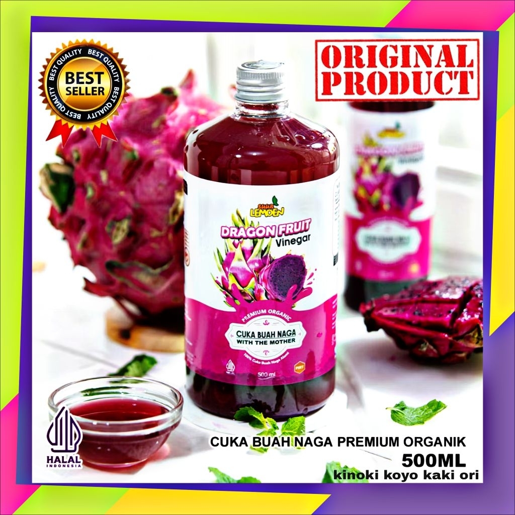 

Cuka Buah Naga Organik 500ML 100% Murni Tanpa Campuran