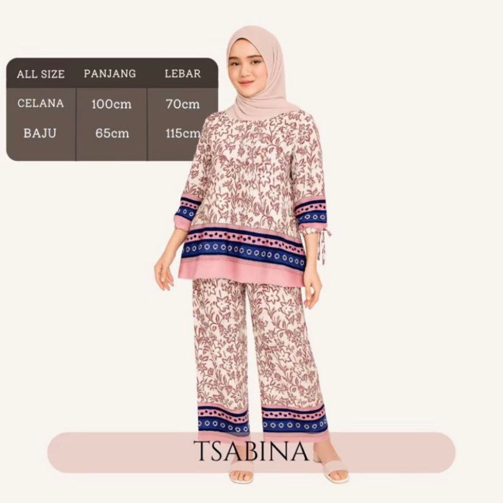 one set rayon motif batik handmade pekalongan