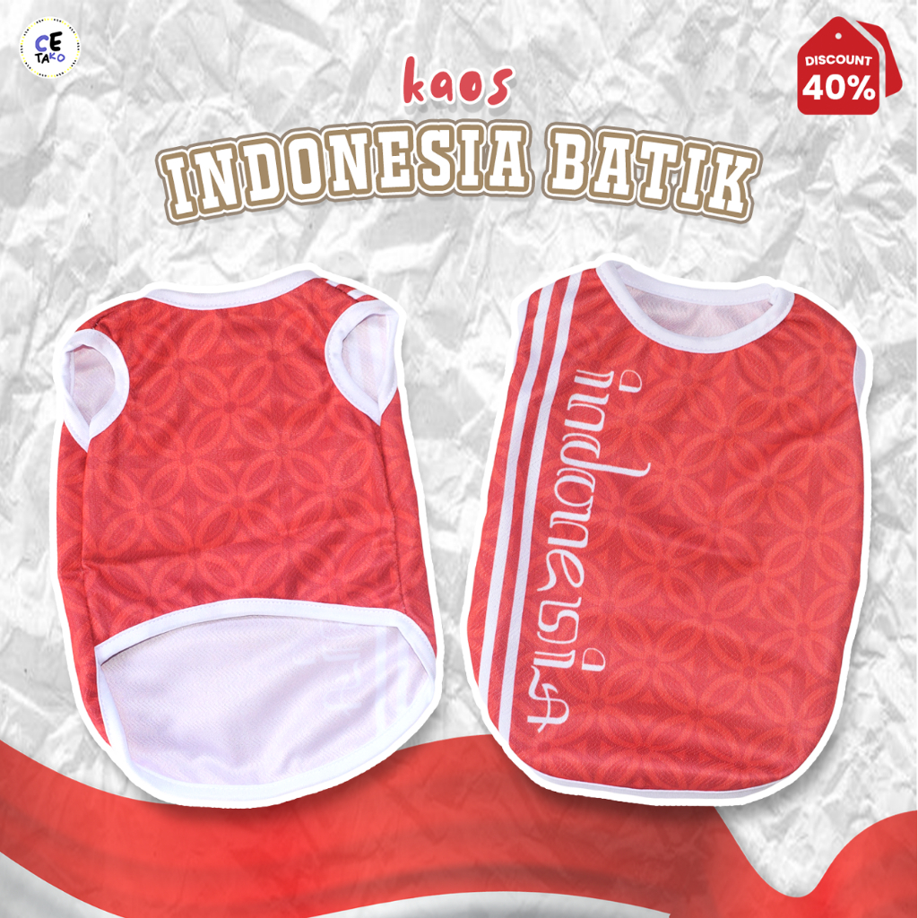 Baju Kucing Lucu Kaos Indonesia  Untuk Kucing Anjing Monyet