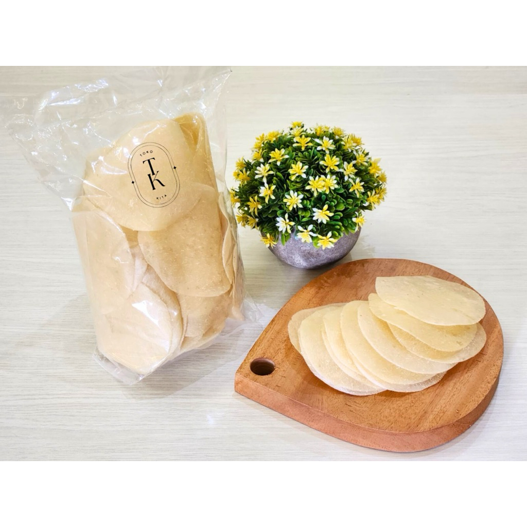 

Opak Singkong Mentah rasa Gurih original Oleh-oleh Khas Pandeglang Banten isi 50 pcs/pack