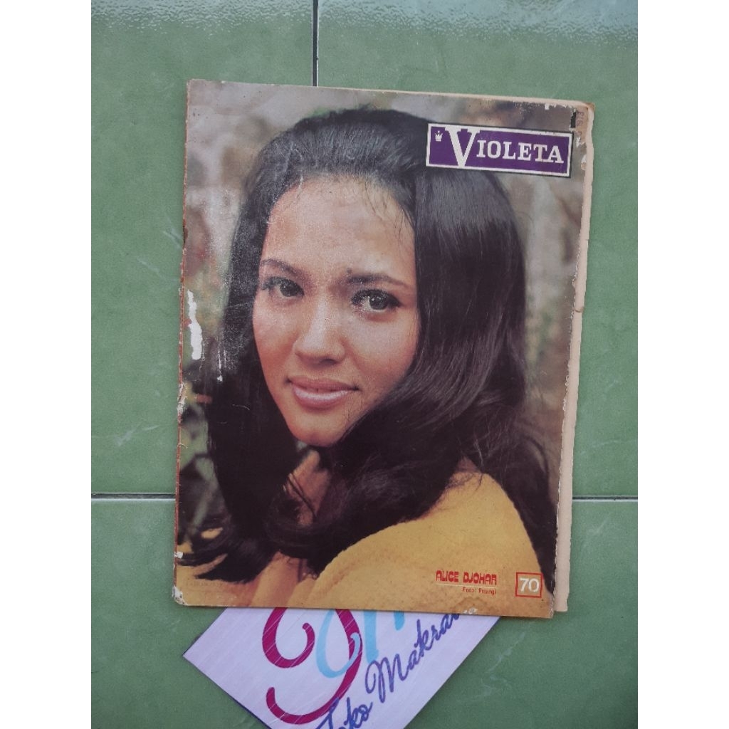 majalah VIOLETA cover Alice Djohar jadul lawas lama