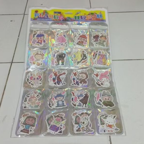 

( 20 PACK ) STIKER TEMPEL KARAKTER RENCENGAN