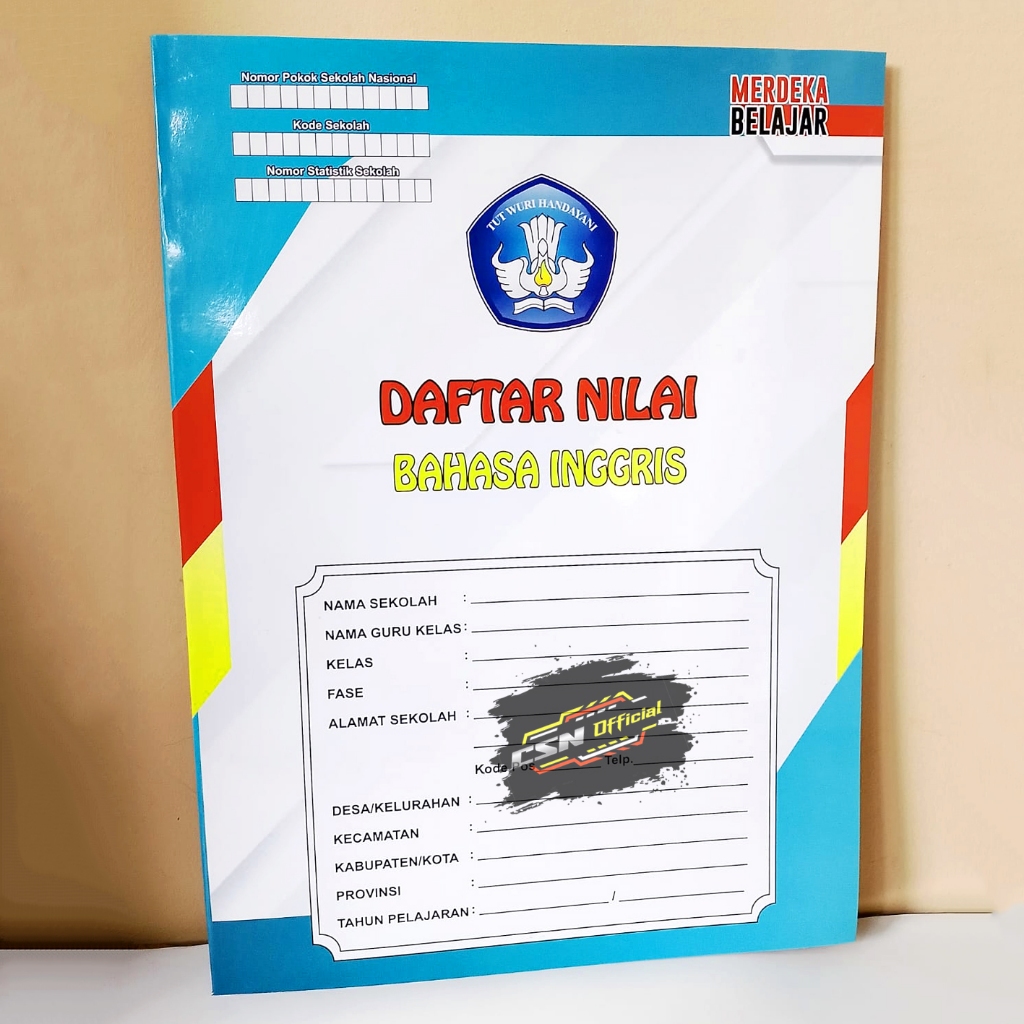 

BUKU DAFTAR NILAI BAHASA INGGRIS KURIKULUM MERDEKA