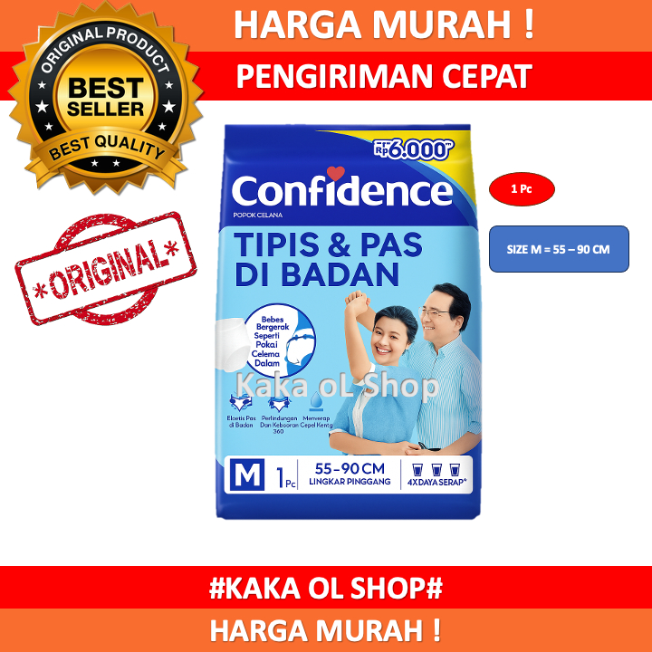 Confidence Popok Celana Dewasa / Popok Dewasa Celana Ukuran M/L/XL
