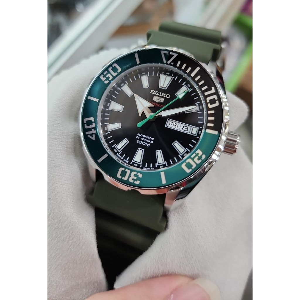 BARU Jam karet seiko 5 sport diver rubber automatic