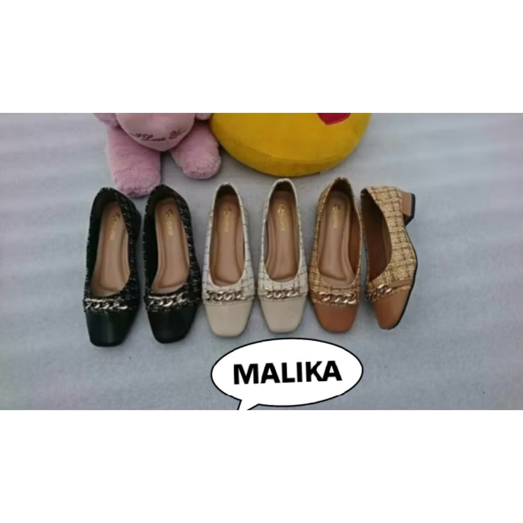 Qiara MALIKA sepatu pantofel wanita heels 3cm