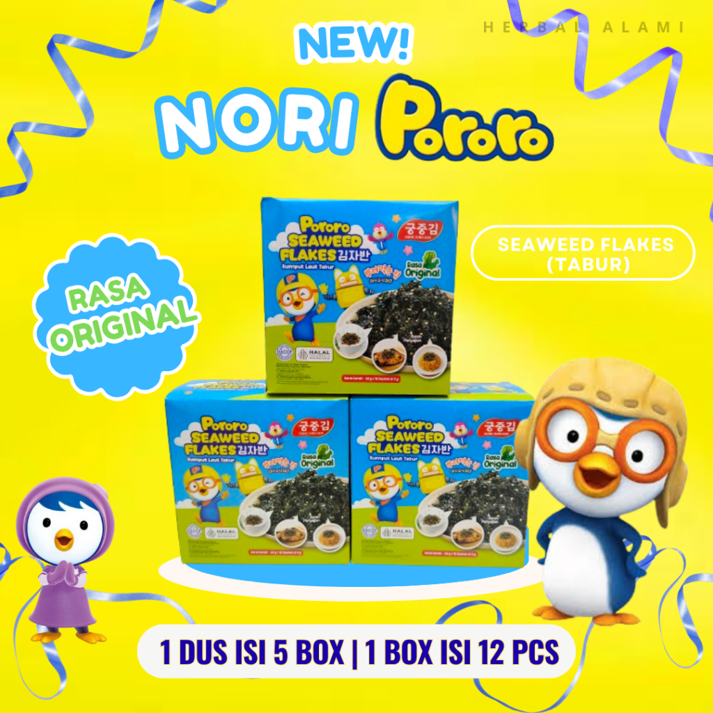 

NORI TABUR PORORO DUS - RUMPUT LAUT TABUR PORORO (ISI 5 BOX)
