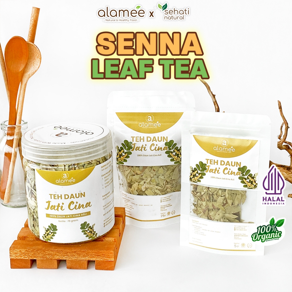 

ALAMEE Teh Daun Jati Cina Senna Leaf Tea Detox Herbal Alami Organik Sehat Organic