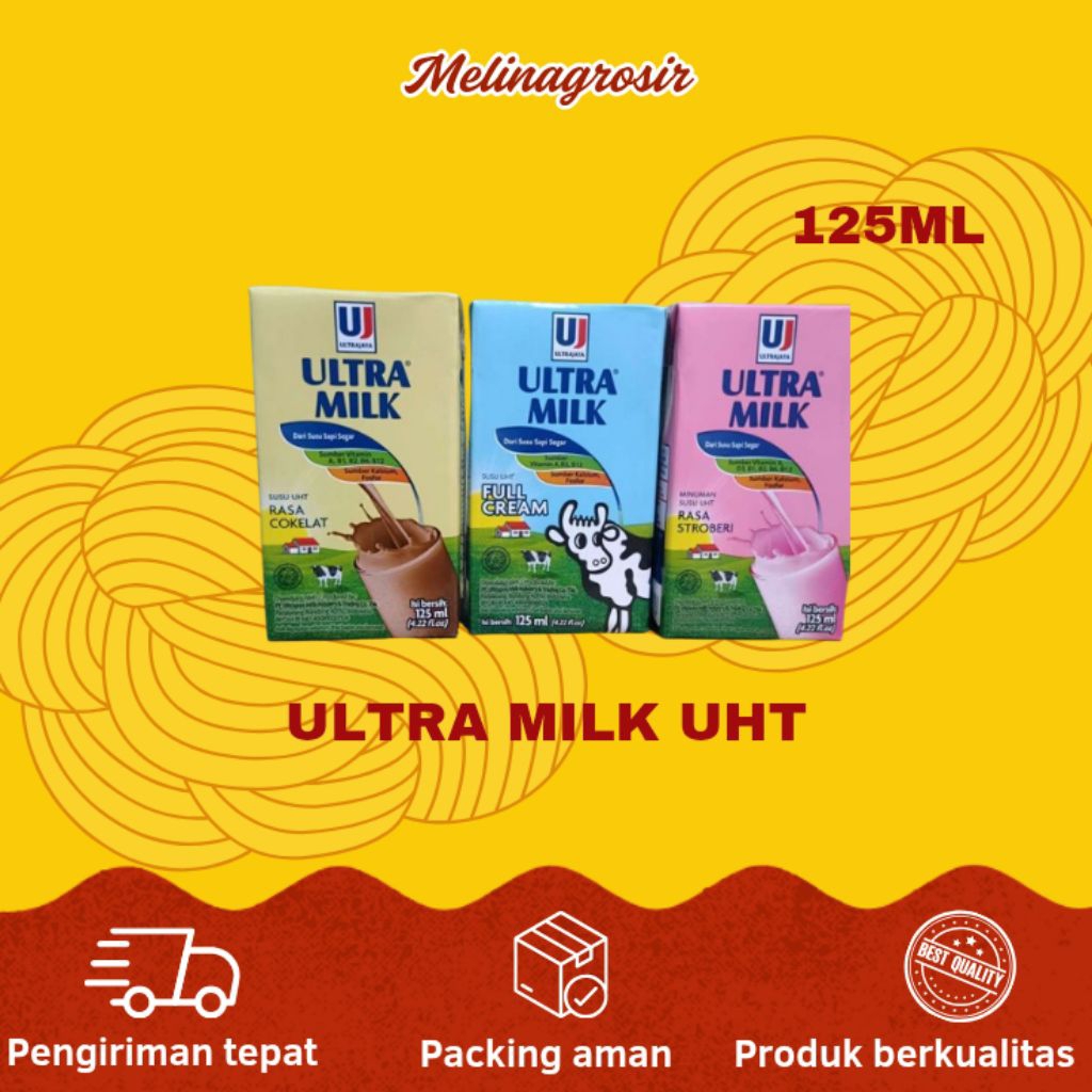 

(KARTON) ULTRA MILK SUSU UHT 125ML ISI 40 PCS